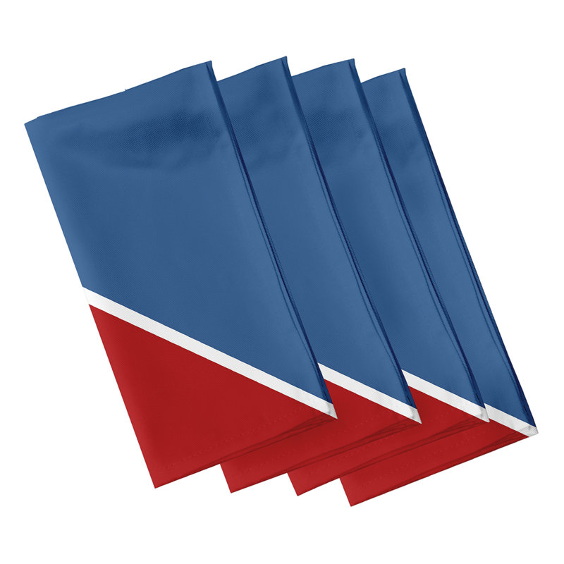 Ensemble de serviette de table à imprimé de 4 pièces Hancock Anchor flag, Jaune