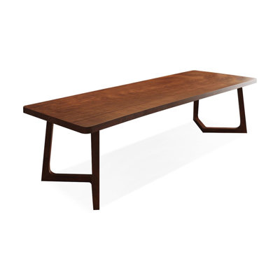Dark walnut color Rectangular Solid Wood Dining table