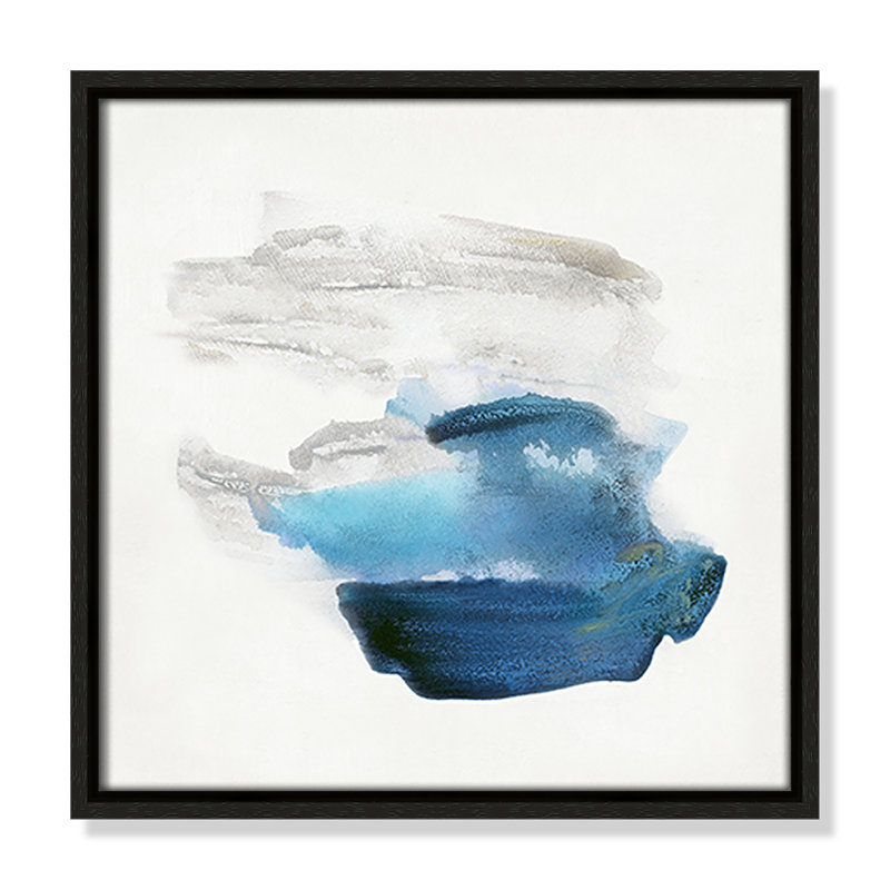 Collection Blue Sweep Blue Sweep II par Sally Swatland, Espresso, H 13,5 po x l 13,5 po x P 2 po