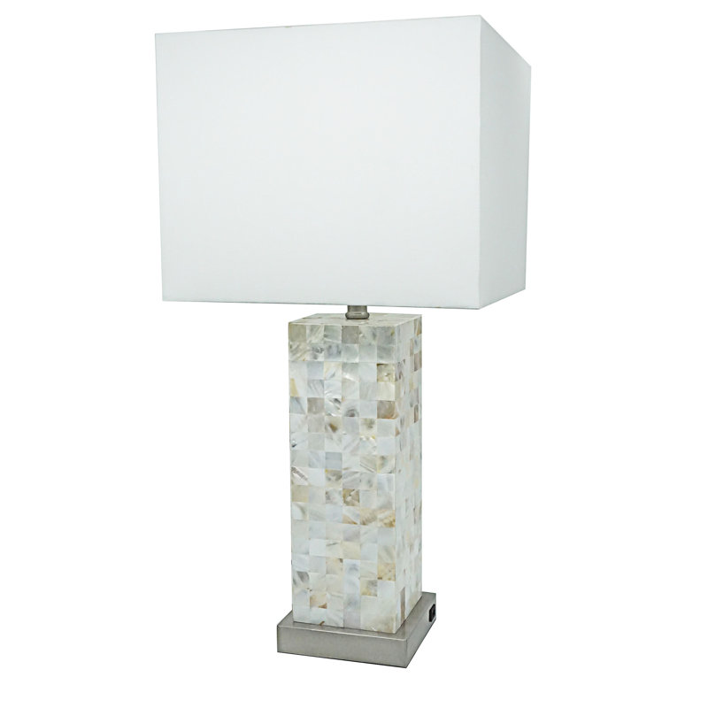 Mosaic Pattern Table Lamp 2Pc Set