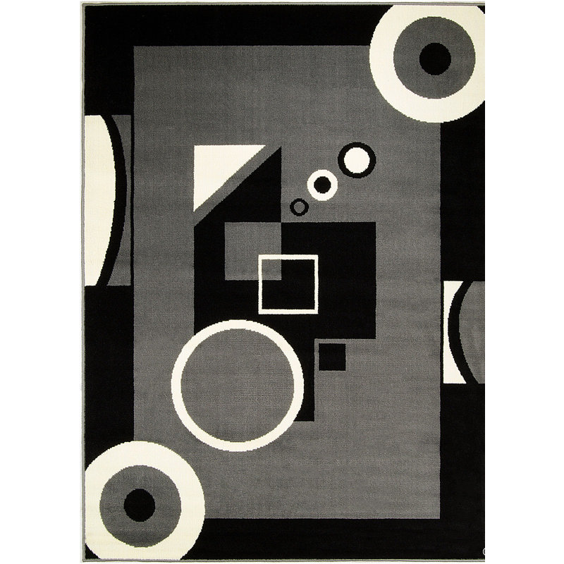 Geometric Indoor Rug, 3'9" x 5'1"