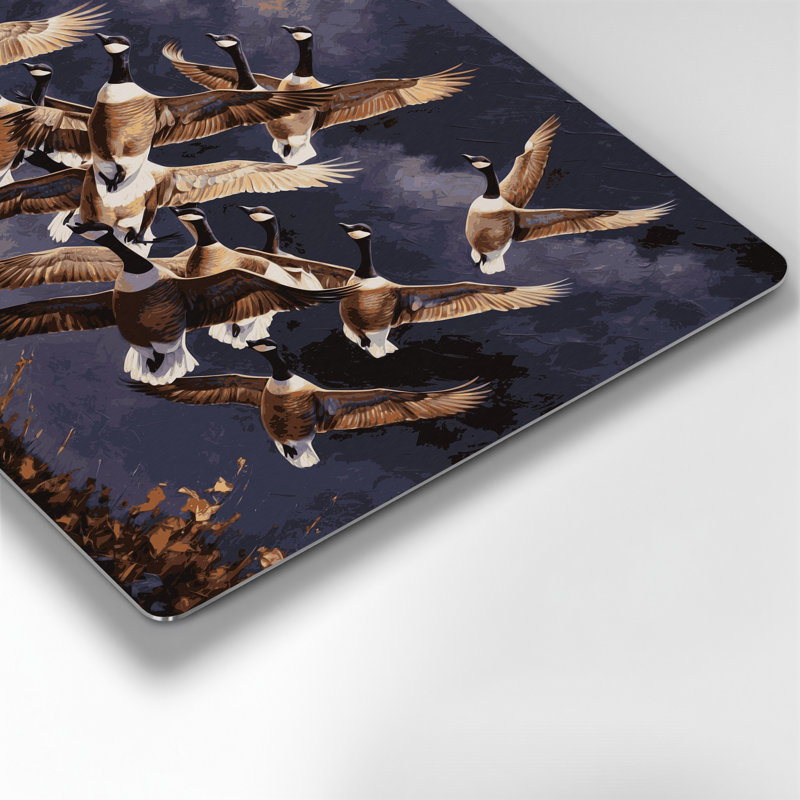 Oiseaux Canada, oie mauve, art mural en métal, H 144 po x l 216 po x P 0,05 po