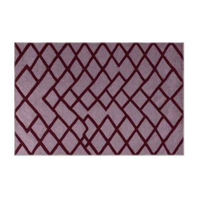 Tapis intérieur et extérieur rose Trellis