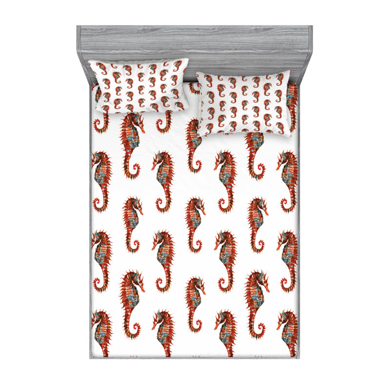 Microfiber Sheet Set, Queen Sheet Set with Fitted Sheet