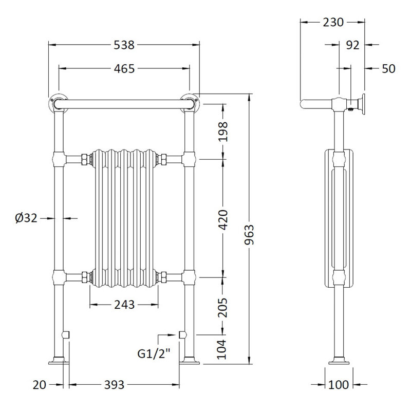 Harrow Heated Towel Rails
