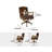 Leather Office Chair With Cowhide Accents