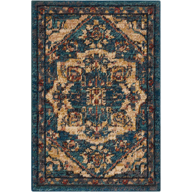 Floral Indoor Rug, Rectangle 2' x 3'