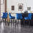 Bar Height Swivel Bar Stools with Back, Upholstered Tall Bar Chairs, Solid Wood Frame with Nailhead Trim, Set of 4-89112580-89112582