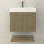 Ensemble de meuble-lavabo mural 24 pouces avec portes et tiroir intérieur Moreno Stella-589570461