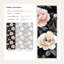 Papier peint floral avec motif floral rose