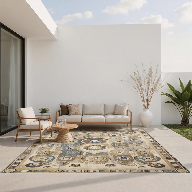 Tapis intérieur et extérieur Energetic Streak, Rectangle 1 pi 6 po x 2 pi 6 po