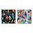Eclectic Nomad Boho Pattern II - Feathers Metal Wall Decor Square Set Of 2-102678352