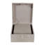 Boîtes de rangement décoratives en cuir avec couvercle - boîte décorative moderne pour boîtes à souvenirs, rangement et rangement