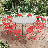 11-Piece Fold-In-Half Card Table – Kitchen, Wedding Event Set-111836003-111836000