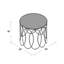 Table de bout cylindrique Oxendine