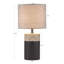 Lampe de table en céramique texturée-136798576