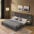 Upholstered Bed Frame With Headboard-1420061660-1420061658