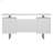 White High Gloss 2-Drawer Computer Desk