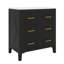 Armoire de rangement de salle de bain 30 po avec cadre en bois durable et 3 tiroirs-1266918154-1266918158