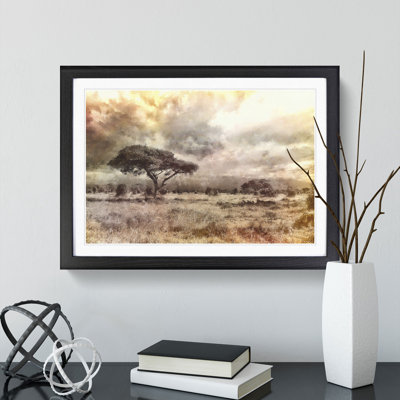 Trees in Africa - Picture Frame Graphic Art