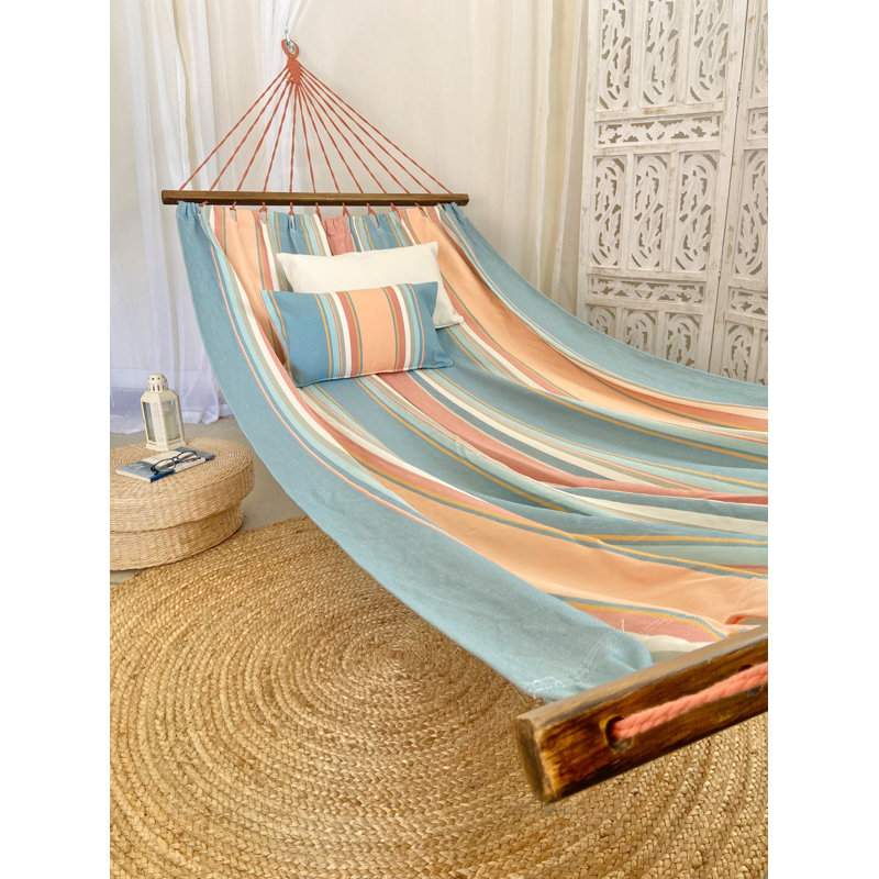 Hamac à barres d'écartement, Rose / bleu clair