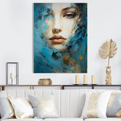 " Woman Portrait Turquoise Tales "