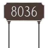 Princeton 1-Line Double-Sided Lawn Address Sign