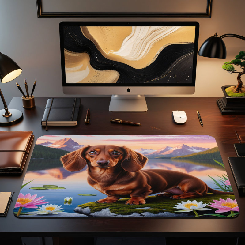 Polyester Desk Pad, 14.4x12.1