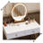 Table with Mirror Lamp,Dressing Table with 2 Drawers
