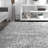 Kinard Shag Tasseled Power Loom Performance Gray Rug-1288408771