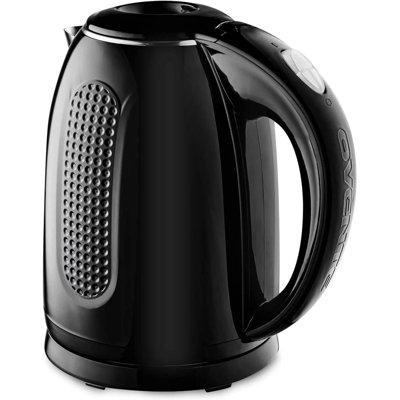 OVENTE Electric Kettle, 1.7L Double Wall Stainless Steel Insulated Water Boiler & Heater for Coffee or Tea, 1100W Fast Boiling with Auto Shut-Off, Boil-Dry Protection & Secure Locking Lid, White KD64W
