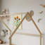 Lit de maison avec structure de toit, lit en bois de pin avec garde-corps-1404702610-1404702611
