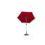 Parasol de patio de 7,5 pi, rouge brique et protégé contre l'eau, 6 nervures, manivelle inclinable pour la terrasse de jardin
