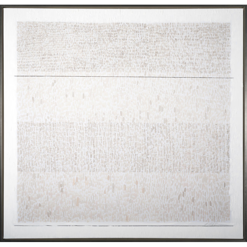 «Crowd Control» par Robert Robinson, peinture sur toile à cadre flottant