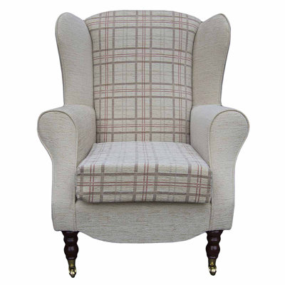 81cm Wide Tufted Wingback Chair