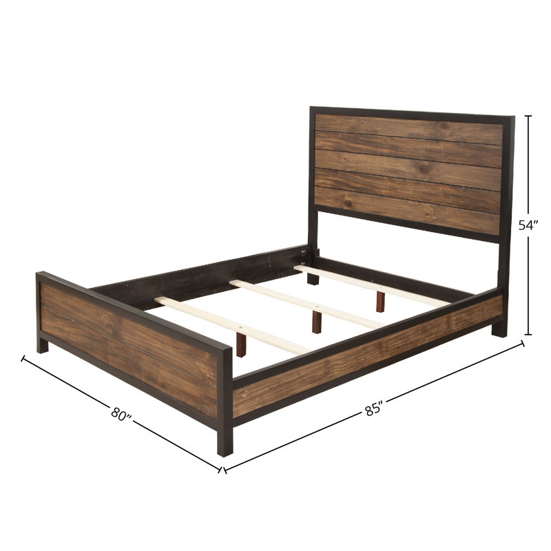 Erithon Real Wood And Veneer Standard Bed, King