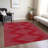 Norelia Red Washable Indoor-Outdoor Rug - -436659313