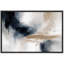 Abstrait bleu beige fluide, œuvre d'art moderne, images de salon moderne, impression sur toile encadrée-126092806-126092808