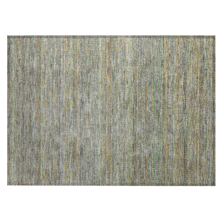 Machine Washable Indoor/Outdoor Oden ACN2148 Striped Rug