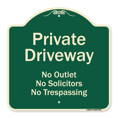 Enseigne architecturale en aluminium de gros calibre 18 po x 18 po signée Signmission Designer Series