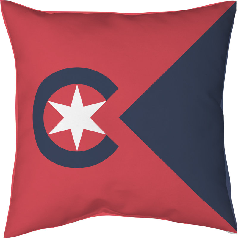 Coussin en faux suède Cleveland Ohio