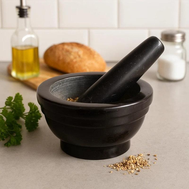 Marble Mortar And Pestle Set