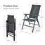 Ensemble de 4 chaises pliantes en tissu Costway