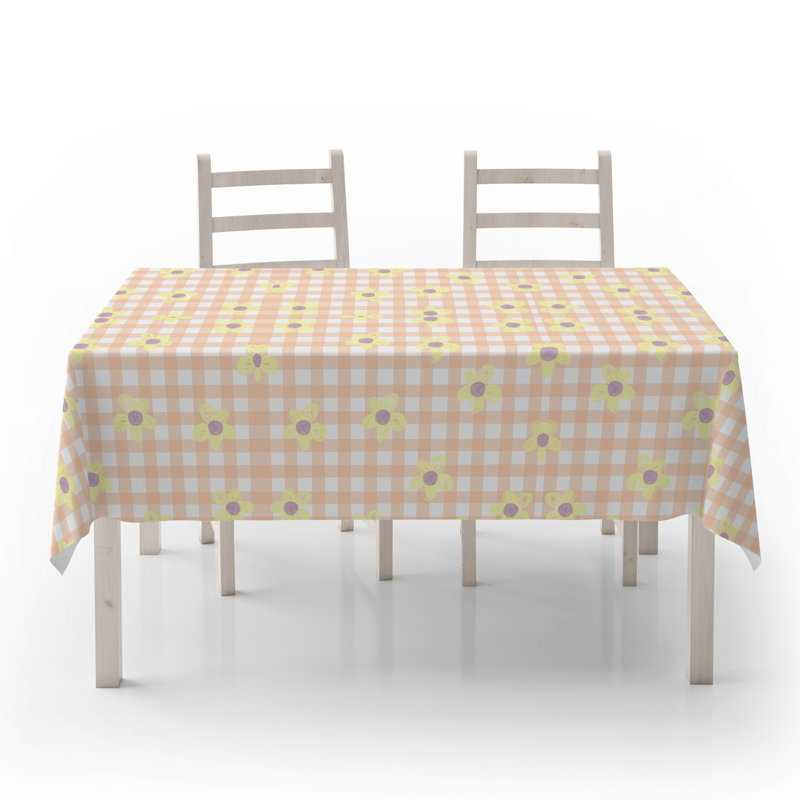 Premium Tablecloth (55 x 87 inches), 50% Cotton / 50% Polyester, Machine Washable & Ironable | Durable, Tumble Dryer Safe, Elegant Design for Dining Room & Special Occasions, Versatile & Easy Care