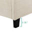 Lit plateforme tapissier touffeté