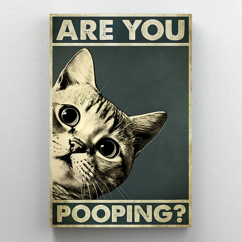 Are You Pooper, impression sur toile, H 20 po x l 16 po x P 1,25 po
