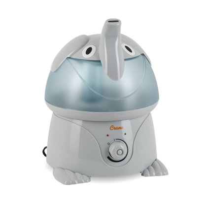 Elephant Humidifier, 1 Gal. Cool Mist Ultrasonic Nursery Tabletop 250 Sq. Ft., Crane USA
