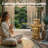 Polynesian Style Outdoor Fountain With Warm LED Lights For Garden, Patio, Or Courtyard, Corrosion-Resistant & Weather-Resistant Statue