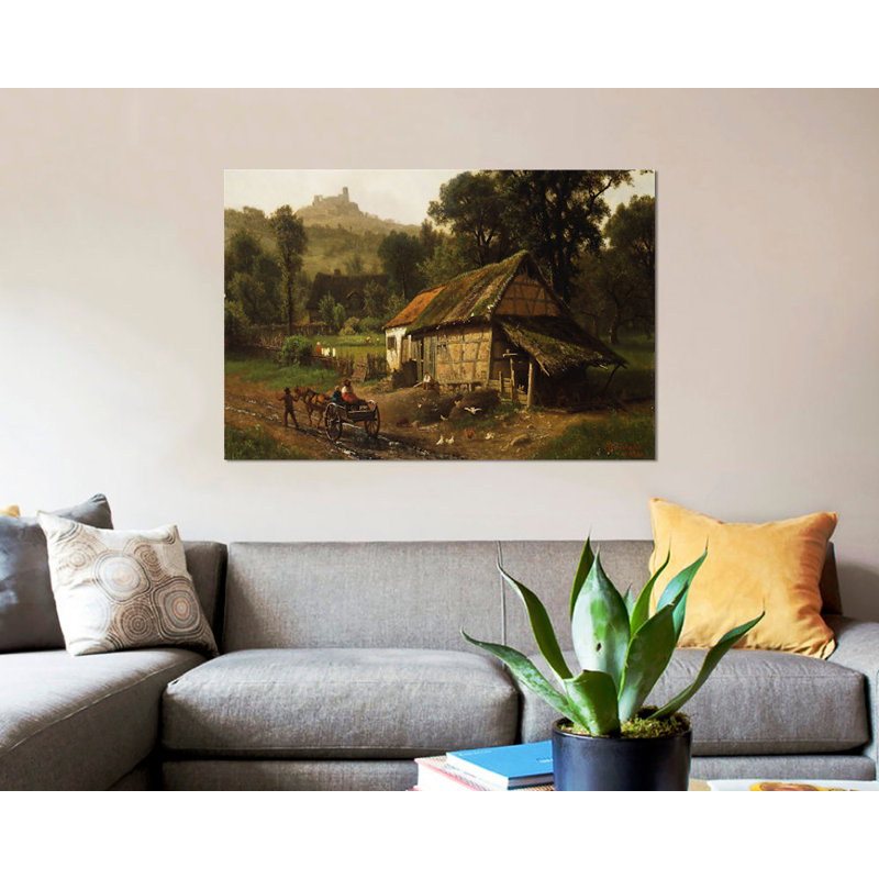 «In the Foothills, 1861», reproduction sur toile, H 8 po x l 12 po x P 0,75 po