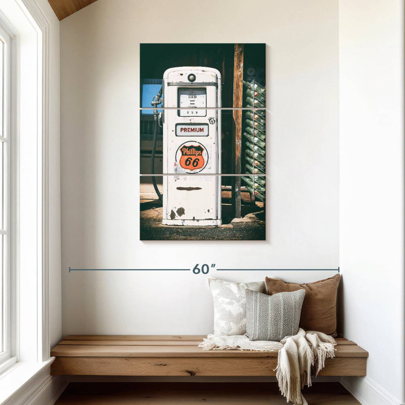 Station d'essence Mehar American West Premium 66, H 45 po x l 28 po